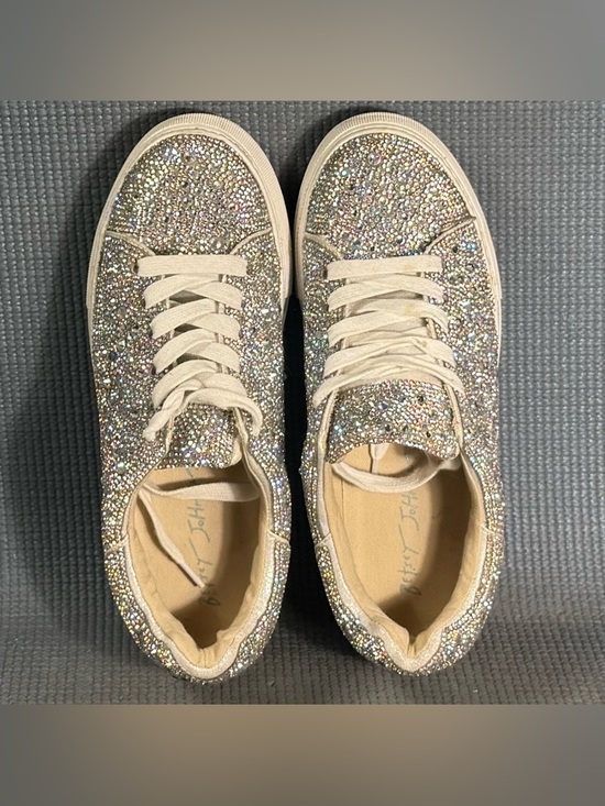 Betsey Johnson Sidny Rhinestone Platform Sneakers Women’s Size 7 - Picture 5 of 10